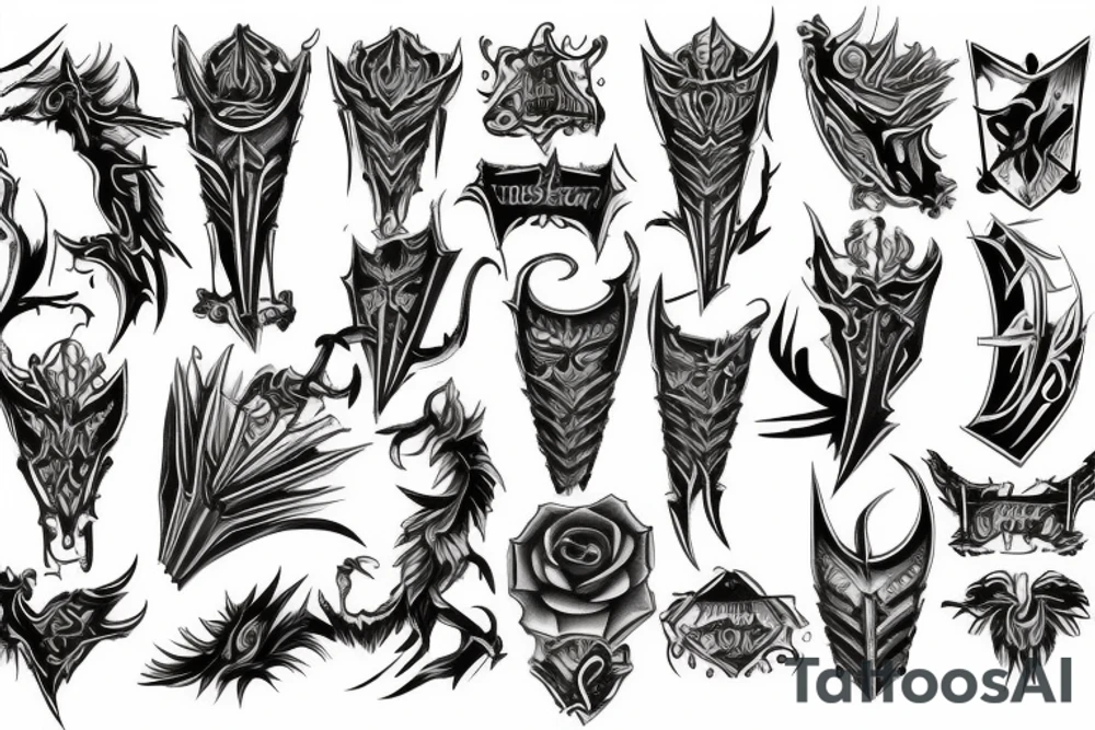 Blades of Chaos tattoo idea