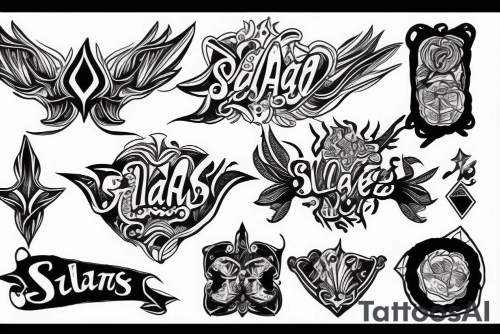 Blades tattoo idea
