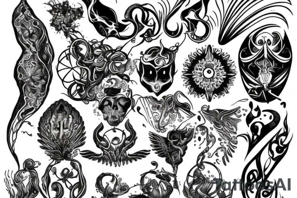 mystical phenomena tattoo idea