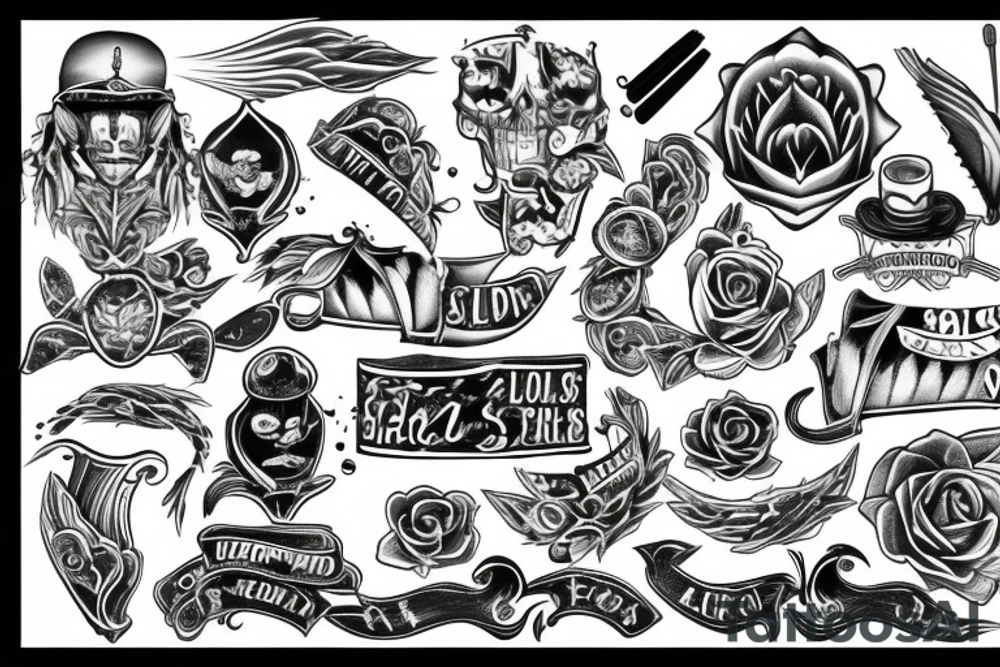 Blades tattoo idea