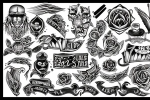Blades tattoo idea