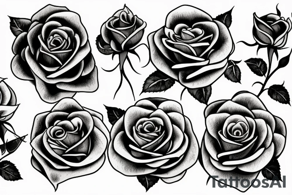 roses and god tattoo idea