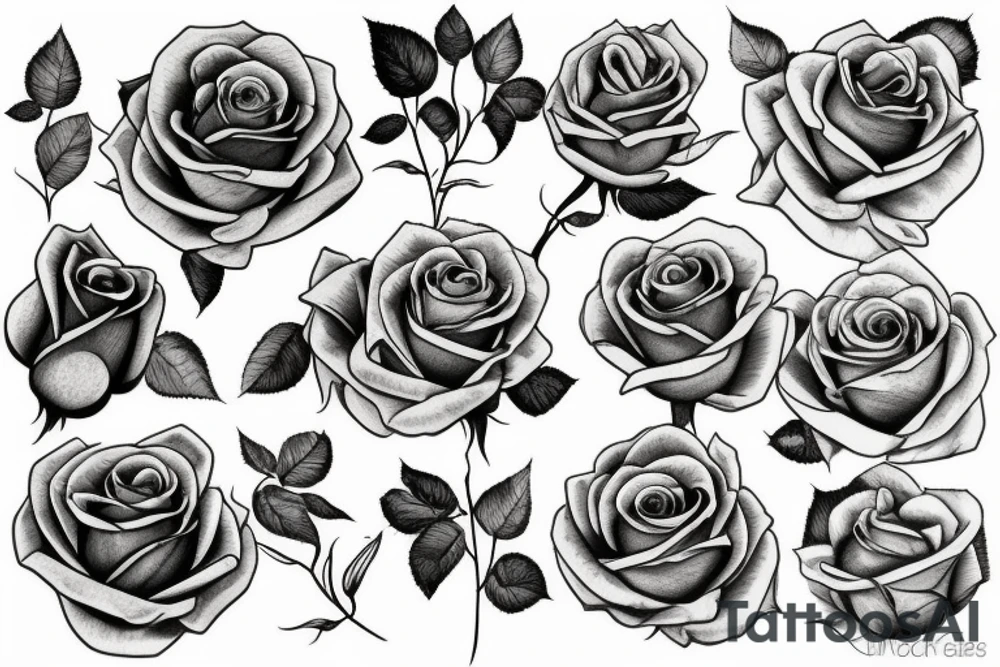 roses and god tattoo idea