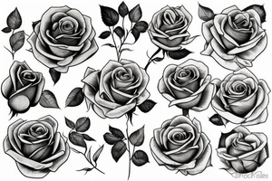 roses and god tattoo idea