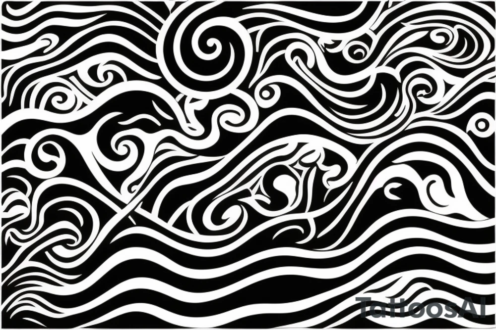 waves tattoo idea