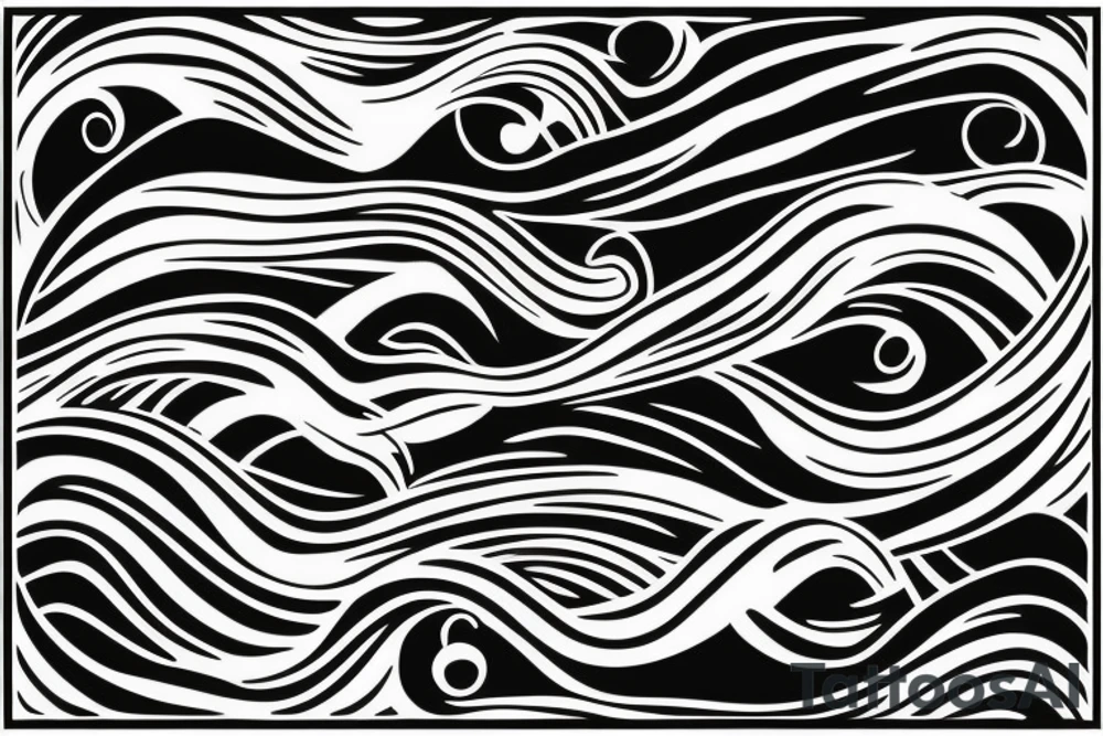 waves tattoo idea