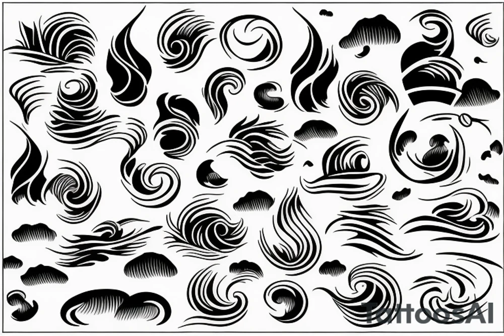 waves tattoo idea