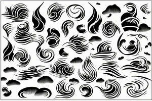 waves tattoo idea