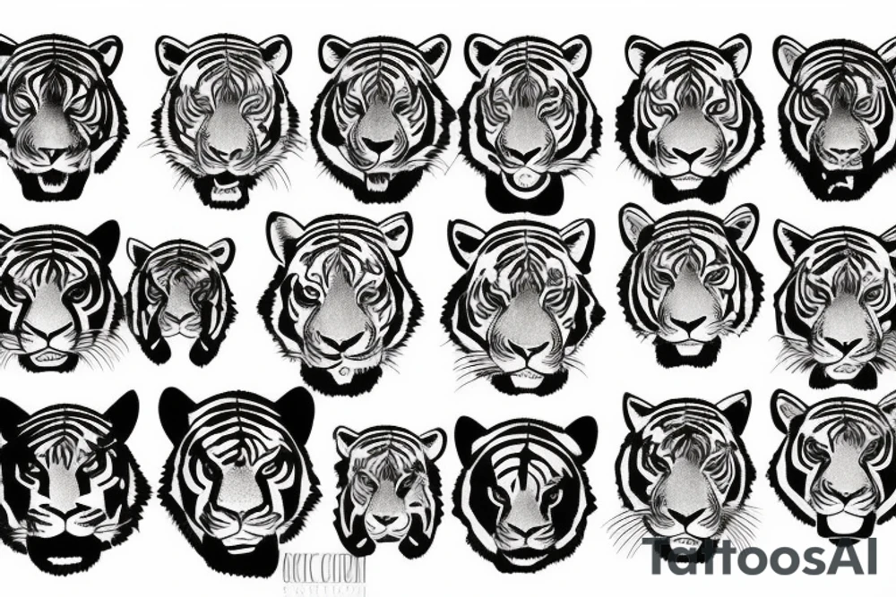 Bali tiger tattoo idea