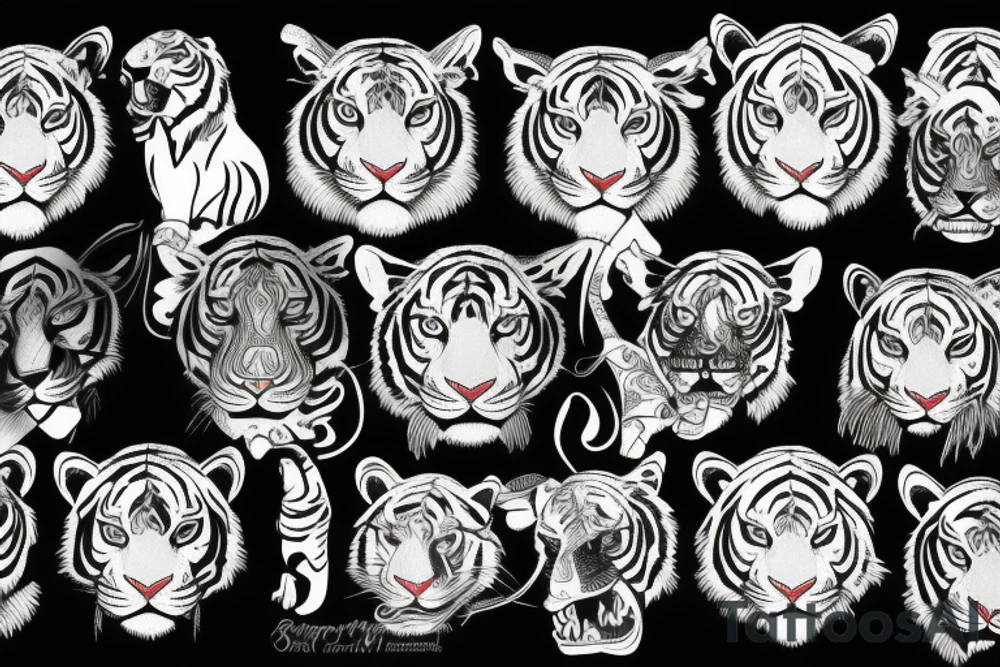 Bali tiger tattoo idea
