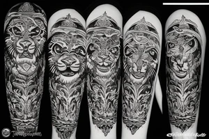Bali tiger tattoo idea