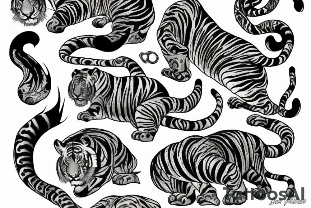 Bali tiger tattoo idea