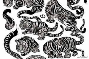 Bali tiger tattoo idea