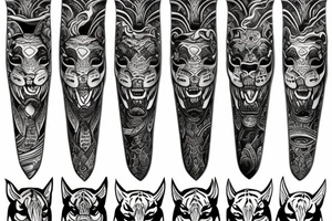 Bali tiger tattoo idea