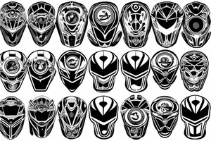 Motorbike line drive speed poker tattoo idea