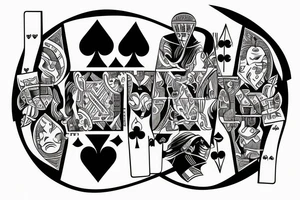 Poker chess tattoo idea