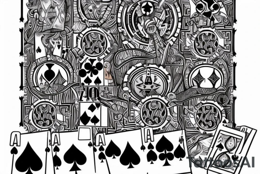 Poker chess tattoo idea