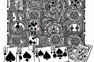 Poker chess tattoo idea