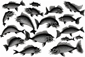 Japanese fish carp tattoo idea