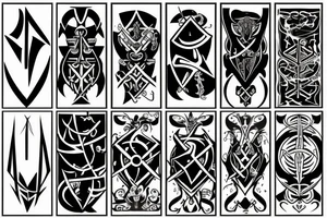 Cyber sigil tattoo idea