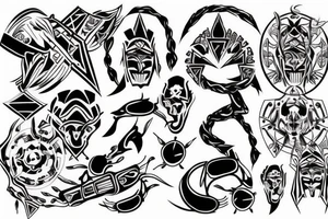 Cyber sigilism tattoo idea