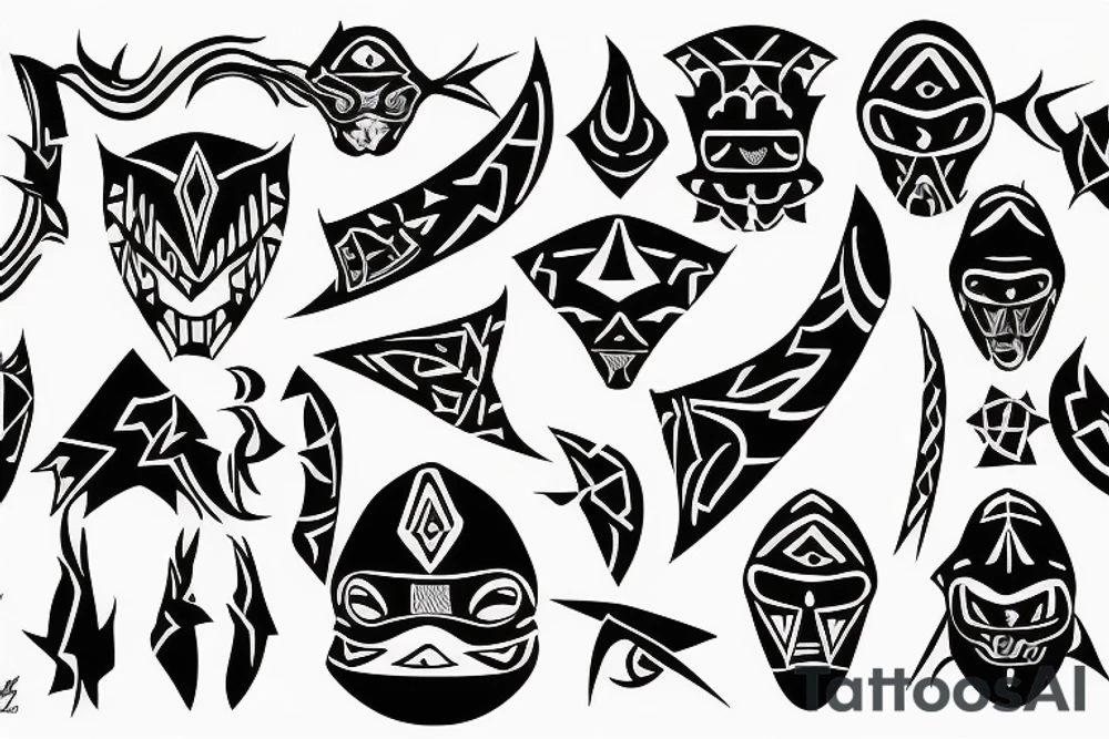 Cyber sigilism tattoo idea