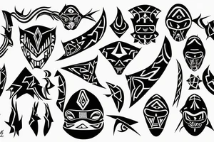 Cyber sigilism tattoo idea