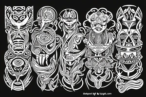 Neo tribal tattoo idea