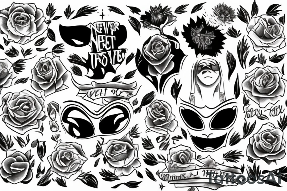 Never let them see you cry, tattoo idea