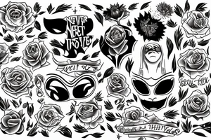 Never let them see you cry, tattoo idea
