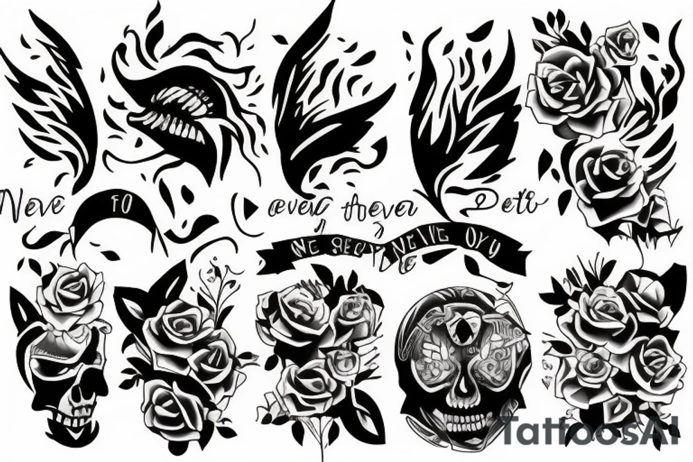 Never let them see you cry, tattoo idea