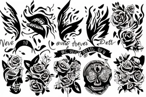 Never let them see you cry, tattoo idea