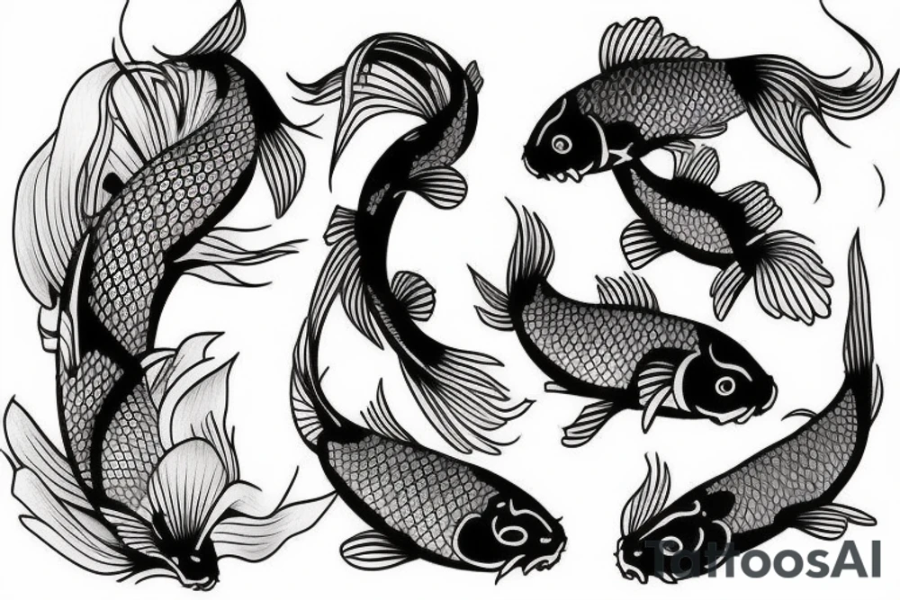 Japanese carp koi tattoo idea