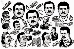 Pablo Escobar tattoo idea