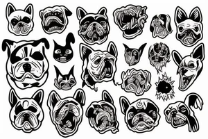 Scary dog tattoo idea