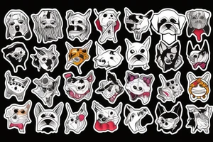 Scary dog tattoo idea