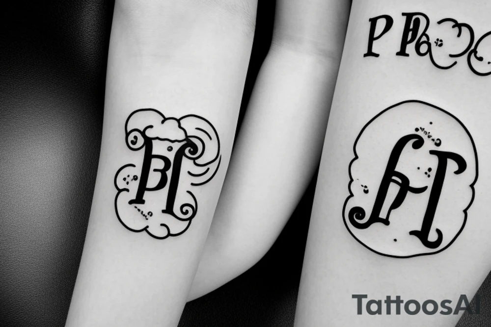 family with initials P C P F tattoo idea