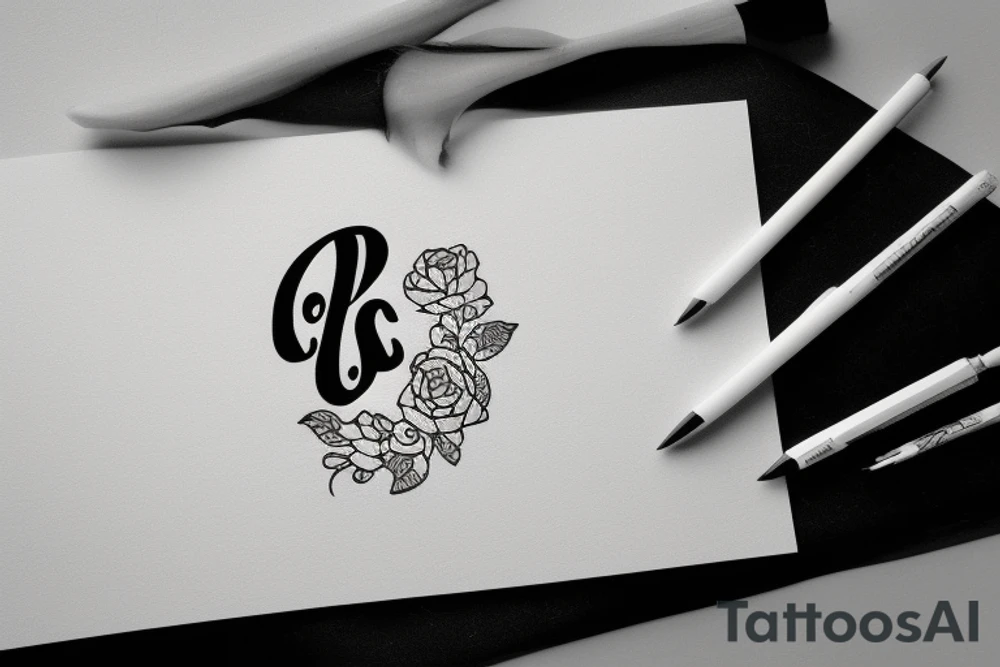 initials P C P F tattoo idea