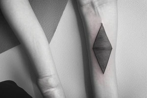 abstract geometric simple minimal tattoo idea
