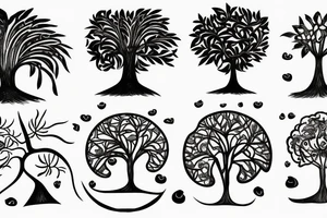 Money tree tattoo idea