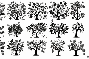 Money tree tattoo idea