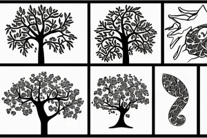 Money tree tattoo idea