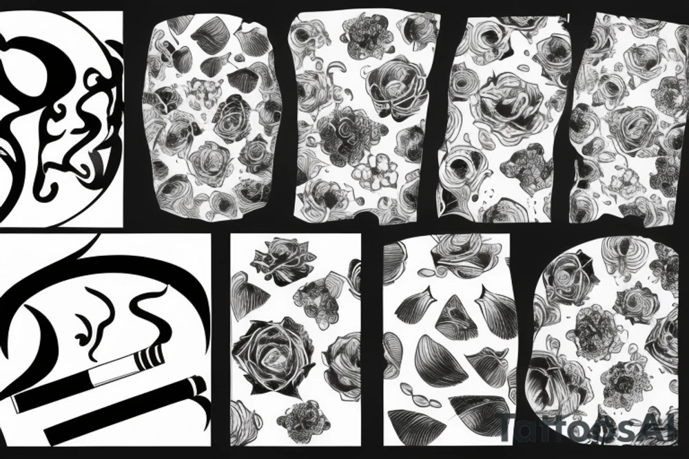 Cover up of a cigarette tattoo idea
