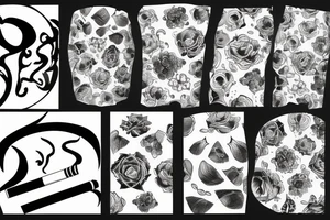 Cover up of a cigarette tattoo idea