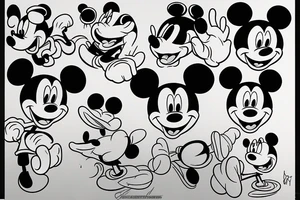 Mickey Mouse tattoo idea