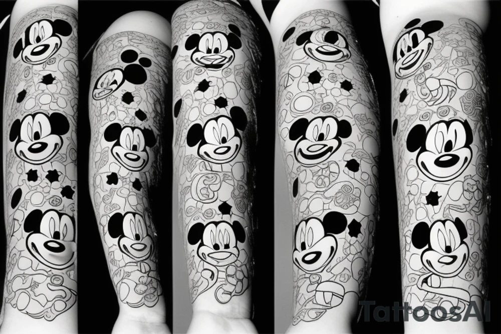 Mickey Mouse tattoo idea