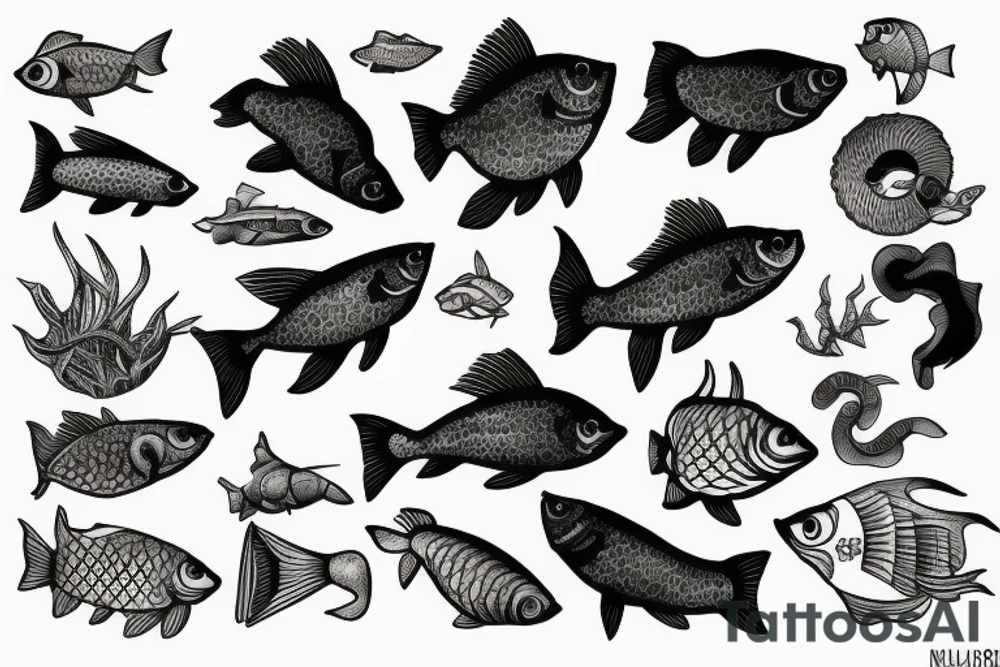 animal. fish tattoo idea