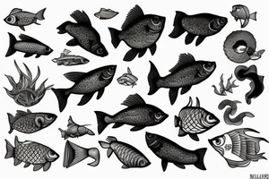 animal. fish tattoo idea