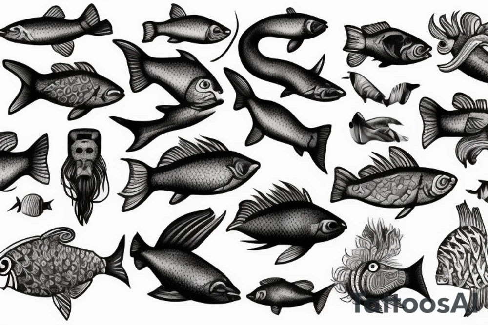 animal. fish tattoo idea