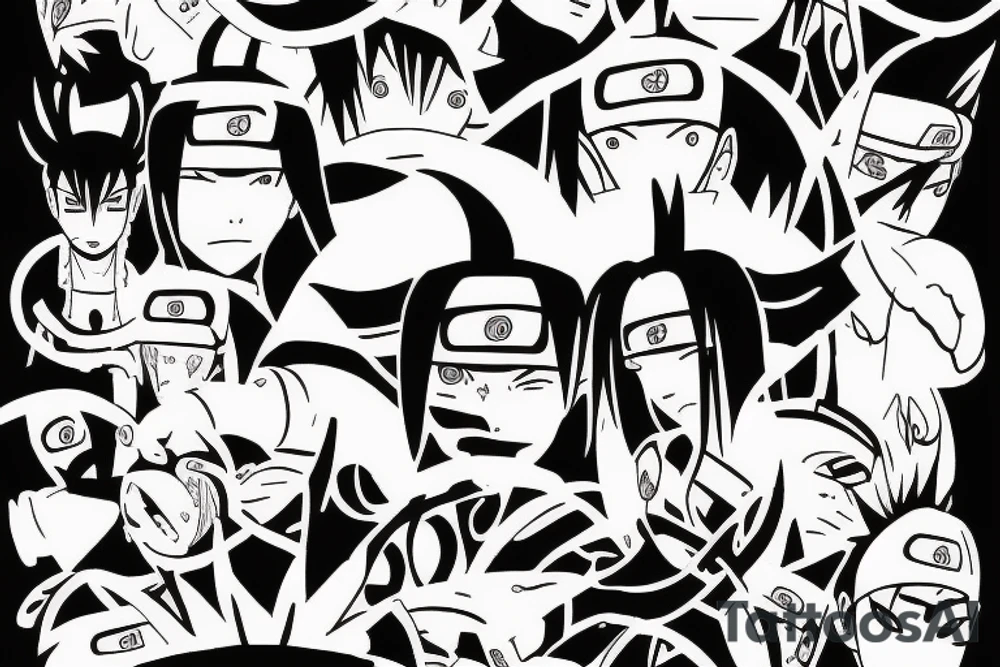 Dark tattoo from Naruto reference tattoo idea